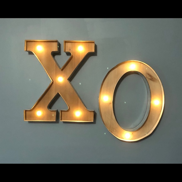 Large Rustic Galvanized letters X and O - Picture 3 of 4